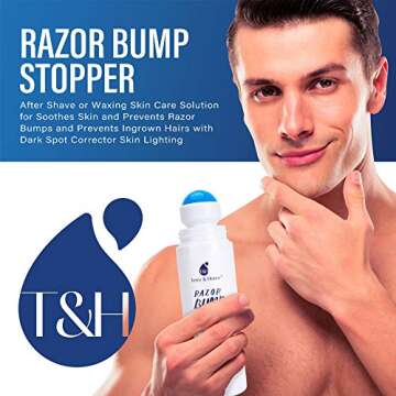 Razor Bump and Ingrown Hairs Serum - After Shave Solution Roll-On for Ingrown Hairs, Razor Burns and Razor Bumps for Men and Women (100g)