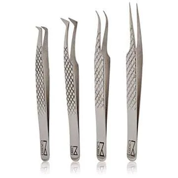 M LASH Eyelash Extension Tweezers - Precision Tools for Lash Artists