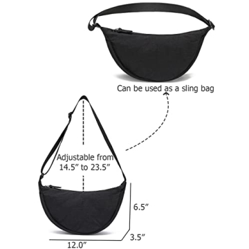 YIKOEE Crescent Bag Small Sling Crossbody with Style