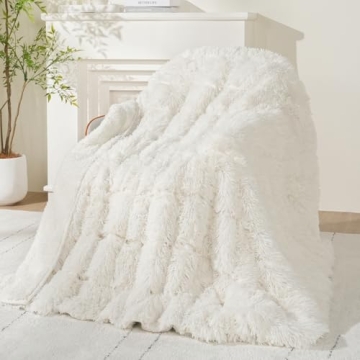 Wemore Faux Fur Weighted Blanket for Cozy Comfort