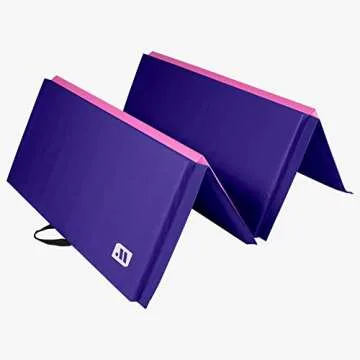 We Sell Mats - 4 ft x 8 ft x 2 in Premium Personal Fitness & Exercise Mat for Home Workout - Lightweight and Folds for Carrying – All Purpose Home Gym Mat – Thick Mat for Yoga, Pilates, Stretches