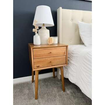 Elegant Nathan James Harper Nightstand with Storage