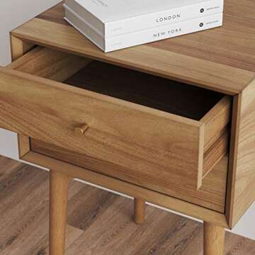 Elegant Nathan James Harper Nightstand with Storage