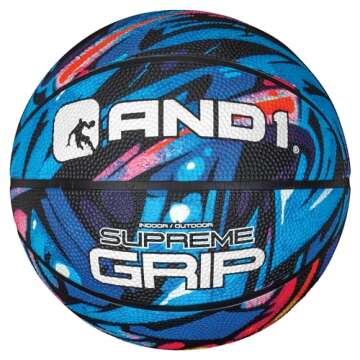 AND1 Mini Basketball 3 Pack Set for Kids (Deflated w/ Pump Included): - Size 3 7-Inch Premium Youth Size , Easy to Grip, Made for Indoors and Outdoors