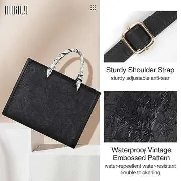 Laptop Bag for Women 15.6 Inch Leather Tote Bag Briefcase Waterproof Work Bag Business Office Bag Large Handbag Shoulder Bag