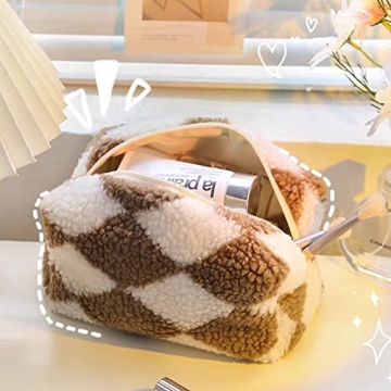 Cessfle Terry Cloth Small Makeup Bag for Travel & Gifts