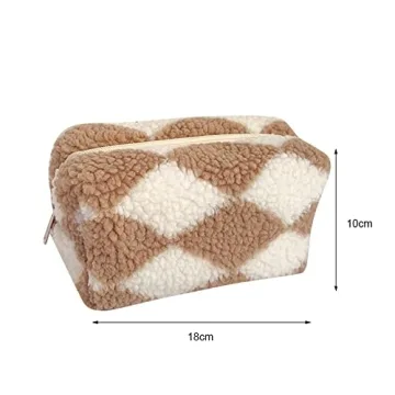 Cessfle Terry Cloth Small Makeup Bag for Travel & Gifts