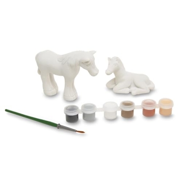 Melissa & Doug Horse Figurines Craft Kit Paint Fun