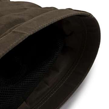 Barebones Foraging Bag - Gardening Bag for Harvesting Plants And Fruit Picking - Small Waxed Canvas Tote With Convertible Straps - Water-resistant Garden Tote (Dark Khaki)