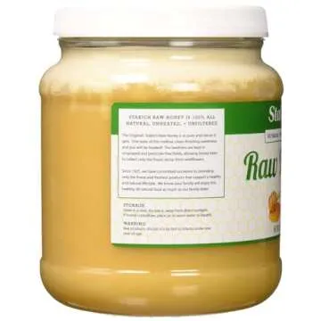 Stakich Raw Honey - Pure, Unprocessed, Unheated, Kosher - 5 Pound (80 Ounce)