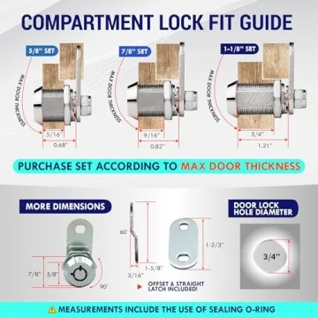 LATCH.IT 7/8” RV Storage Locks | Durable, Secure 2-Pack