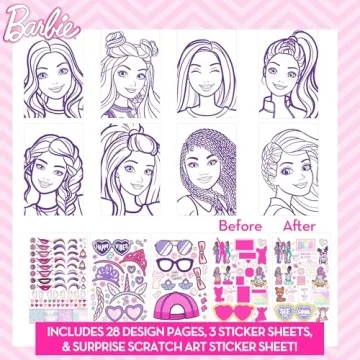Barbie Makeup Artist Kit with Stickers & Crayons