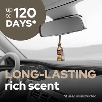 Vilicci Car Air Freshener | Luxurious Auto Perfume | Premium Hanging Air Freshener | Long Lasting Fragrance for Auto and Home | 1 Bottle of Car Scent (1 Count (Pack of 1), Tobacco Vanilla)