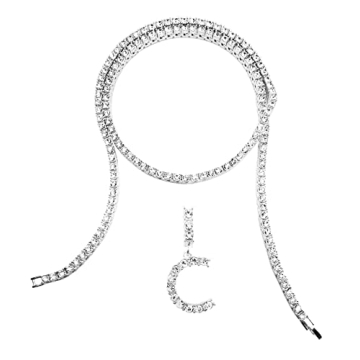 Diamond Initial Necklace for Women - Bling Empire Style