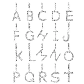 Diamond Initial Necklace for Women - Bling Empire Style