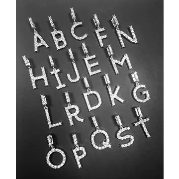 Diamond Initial Necklace for Women - Bling Empire Style