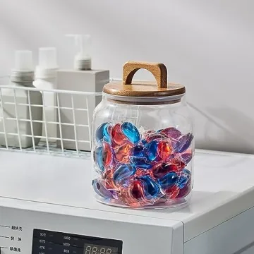 Sweejar Half-Gallon Glass Storage Jars for Home Organization