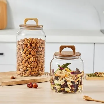 Sweejar Half-Gallon Glass Storage Jars for Home Organization
