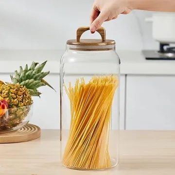 Sweejar Half-Gallon Glass Storage Jars for Home Organization