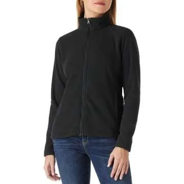 Outdoor Ventures Women's Lightweight Warm Zip Up Long-Sleeve Soft Polar Fleece Jacket for Fall Winte...