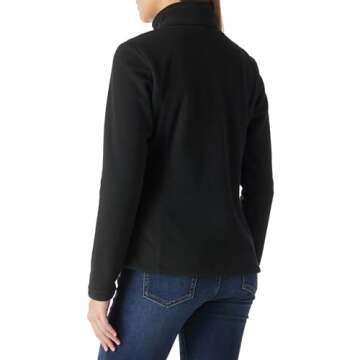 Outdoor Ventures Women's Lightweight Warm Zip Up Long-Sleeve Soft Polar Fleece Jacket for Fall Winter