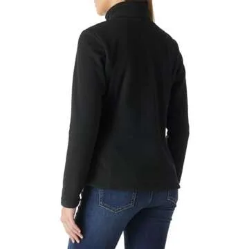 Outdoor Ventures Women's Lightweight Warm Zip Up Long-Sleeve Soft Polar Fleece Jacket for Fall Winter