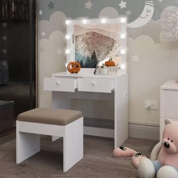Boahaus Ruby Kids Makeup Vanity - Stylish and Functional