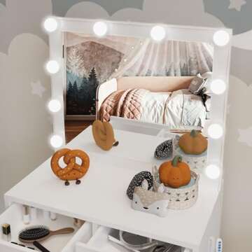 Boahaus Ruby Kids Makeup Vanity - Stylish and Functional