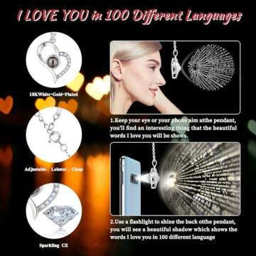 ENERLEAF Preserved Red Real Rose-Eternal Flowers Rose Gifts for Mom Grandma Wife Girlfriend on Mothers Day Birthday Valentines Christmas Anniversary Romantic Gifts for Her with I Love You Necklace