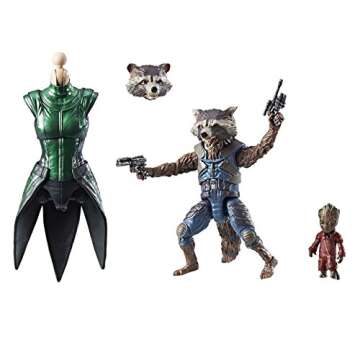 Marvel Guardians of the Galaxy Legends Series Rocket Raccoon and Baby Groot, 6-Inch