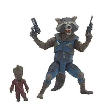 Marvel Rocket Action Figure with Baby Groot Collectible