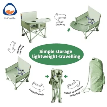 M-Castle Portable Travel Booster Seat for Toddlers