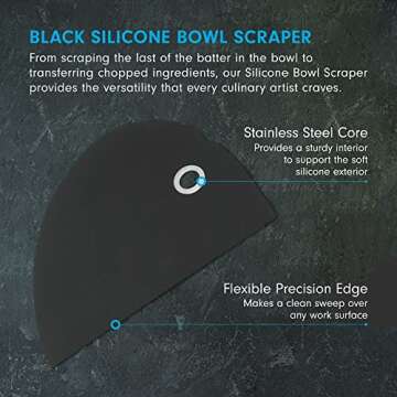 Messermeister Silica Bowl Scraper – Easy to Clean & Versatile