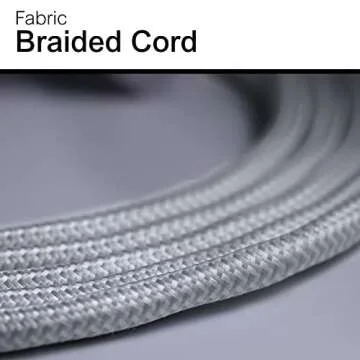 GE 3-Outlet Power Strip with 8 Ft Braided Cord