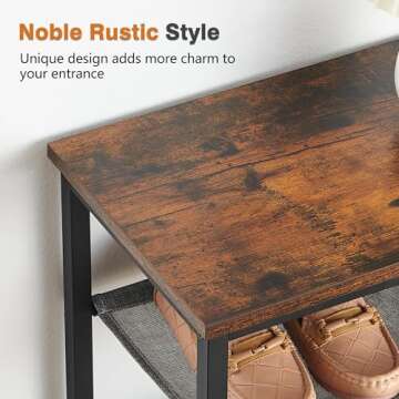 Amyove Shoe Rack - 5 Tier Organizer with Storage Basket