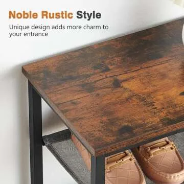 Amyove Shoe Rack - 5 Tier Organizer with Storage Basket