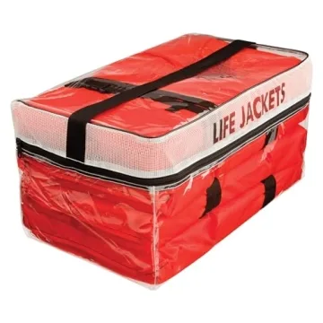 Kent Clear Storage Bag with 4 Type II Life Jackets