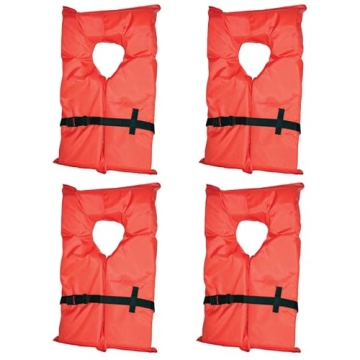 Kent Clear Storage Bag with 4 Type II Life Jackets
