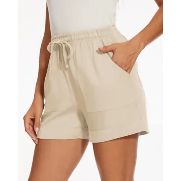 SMENG Women Shorts Lightweight Lyocell for Summer Style