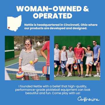 Nettie Pickleball Paddles Set of 4, USAPA Approved T700 Thermoformed Carbon Fiber Pickleball Racket with Strong Power and Spin, 13mm Polymer Honeycomb Core Rainbow Pickle Ball Paddle (Set of 4)