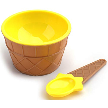 Lawei Colorful Ice Cream Bowl Set with Spoons - 24 Pack