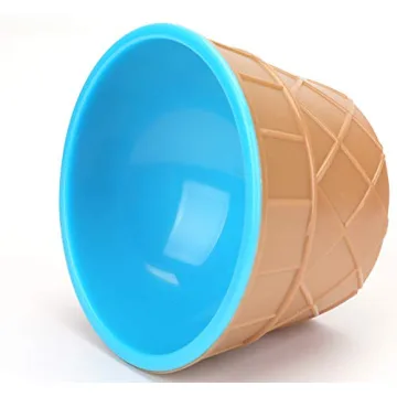 Lawei Colorful Ice Cream Bowl Set with Spoons - 24 Pack