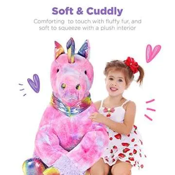 Best Choice Unicorn 52in Plush Toy for Kids - Magical Cuddles!