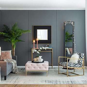 A&B Home Frosted Glass Candle Holder Set - Set of 2 Glass Pedestal Candle Holder, Decorative Pillar ...