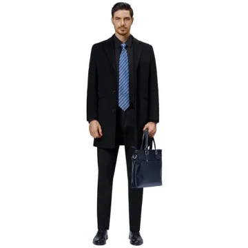 Men's 4-Way Stretch Dress Shirt in Black