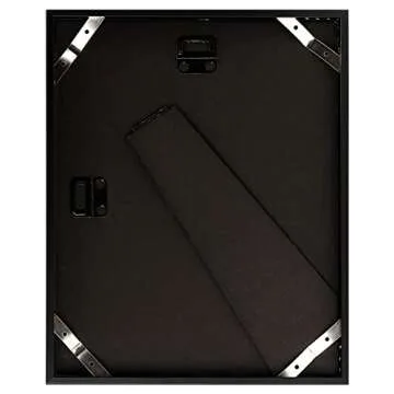 Golden State Art Elegant 8x10 Metal Picture Frames Set - Classic Black for Home & Office