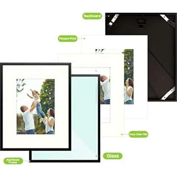 Elegant 8x10 Metal Picture Frames Set - Perfect for Decor