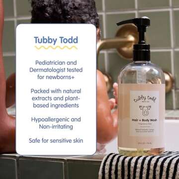 Gentle Baby Shampoo & Conditioner Set - TUBBY TODD Hair Duo