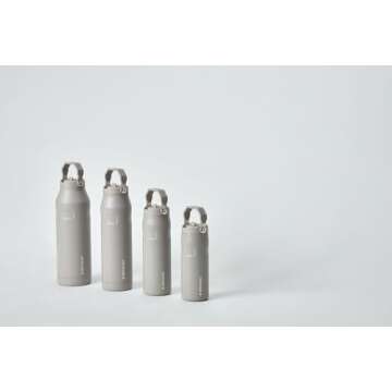 Stanley IceFlow Flip Straw 2.0 Water Bottle 36 OZ | Built-In Straw with Larger Opening | Lightweight & Leak-Resistant | Insulated Stainless Steel | BPA-Free | Ash