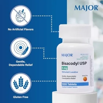 Major Bisacodyl 5 mg Laxative - Gentle Constipation Relief